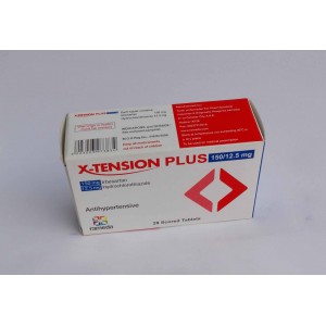 X-TENSION PLUS 150 / 12.5 MG ( IRBESARTAN + HYDROCHLOROTHIAZIDE  )  28 SCORED TABLETS